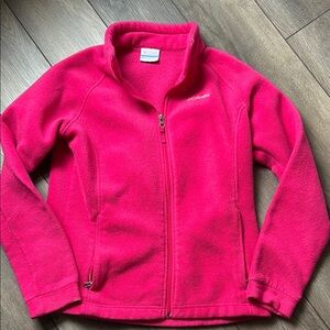 Columbia Pink Fleece Jacket kids XL (14/16)